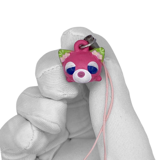 2000s Tea Cat Mascot Strap - Pink