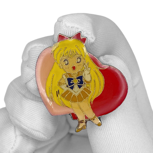 Vintage 90s Sailor Moon Enamel Pin - Sailor Venus