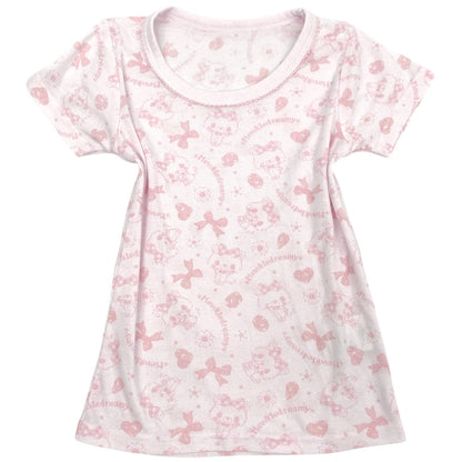 Sanrio Mewkledreamy Pink Tee Sz XS/S