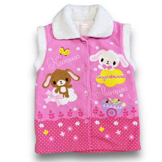 Y2K Sanrio Sugarbunnies Fluffy Vest Sz S