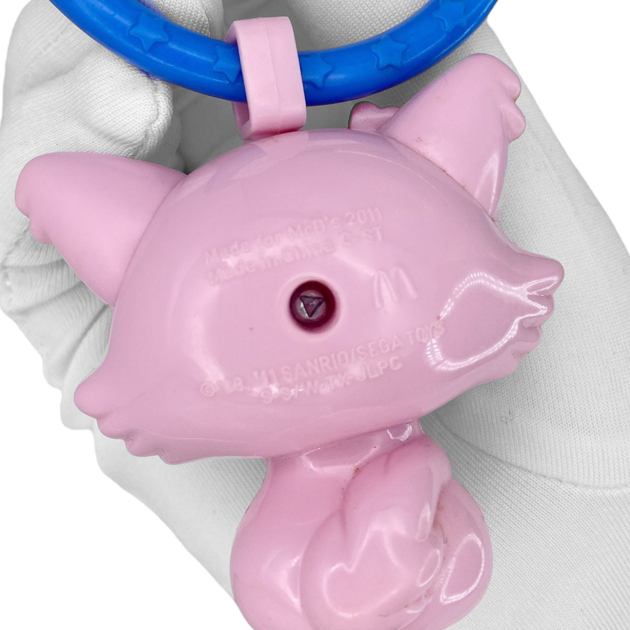 2010s Sanrio Jewelpet Character Keychain - Pink Cat