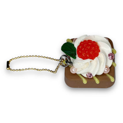 2000s Decoden Sweets Keychain - Berry Chocolate