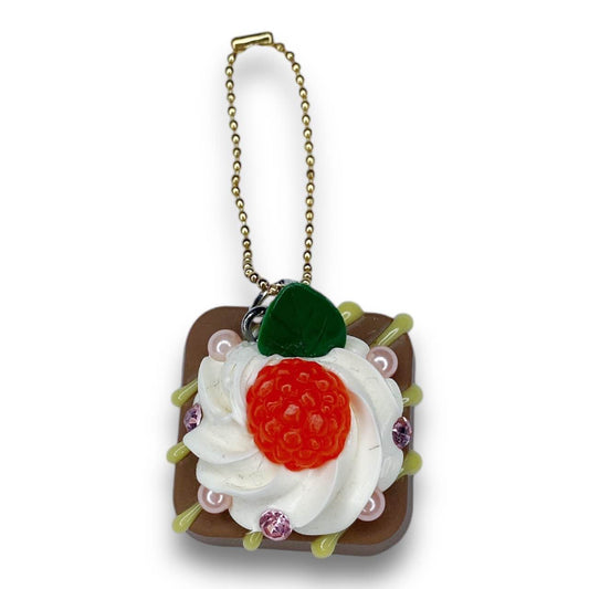 2000s Decoden Sweets Keychain - Berry Chocolate