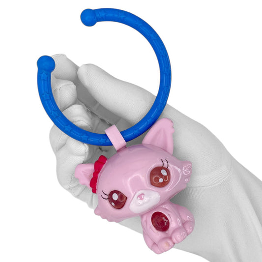 2010s Sanrio Jewelpet Character Keychain - Pink Cat