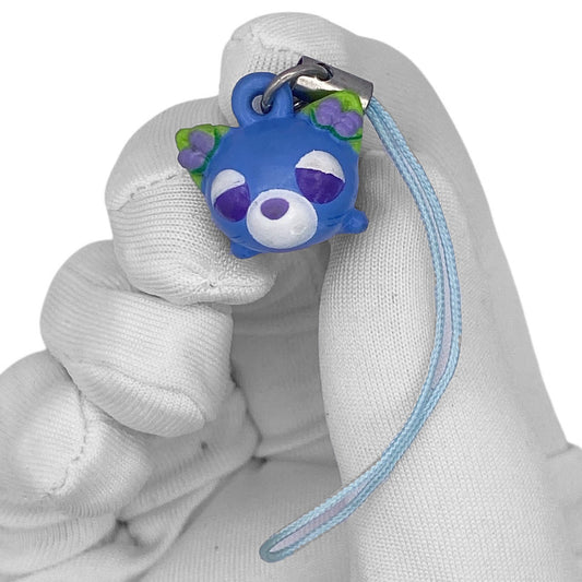 2000s Tea Cat Mascot Strap - Blue
