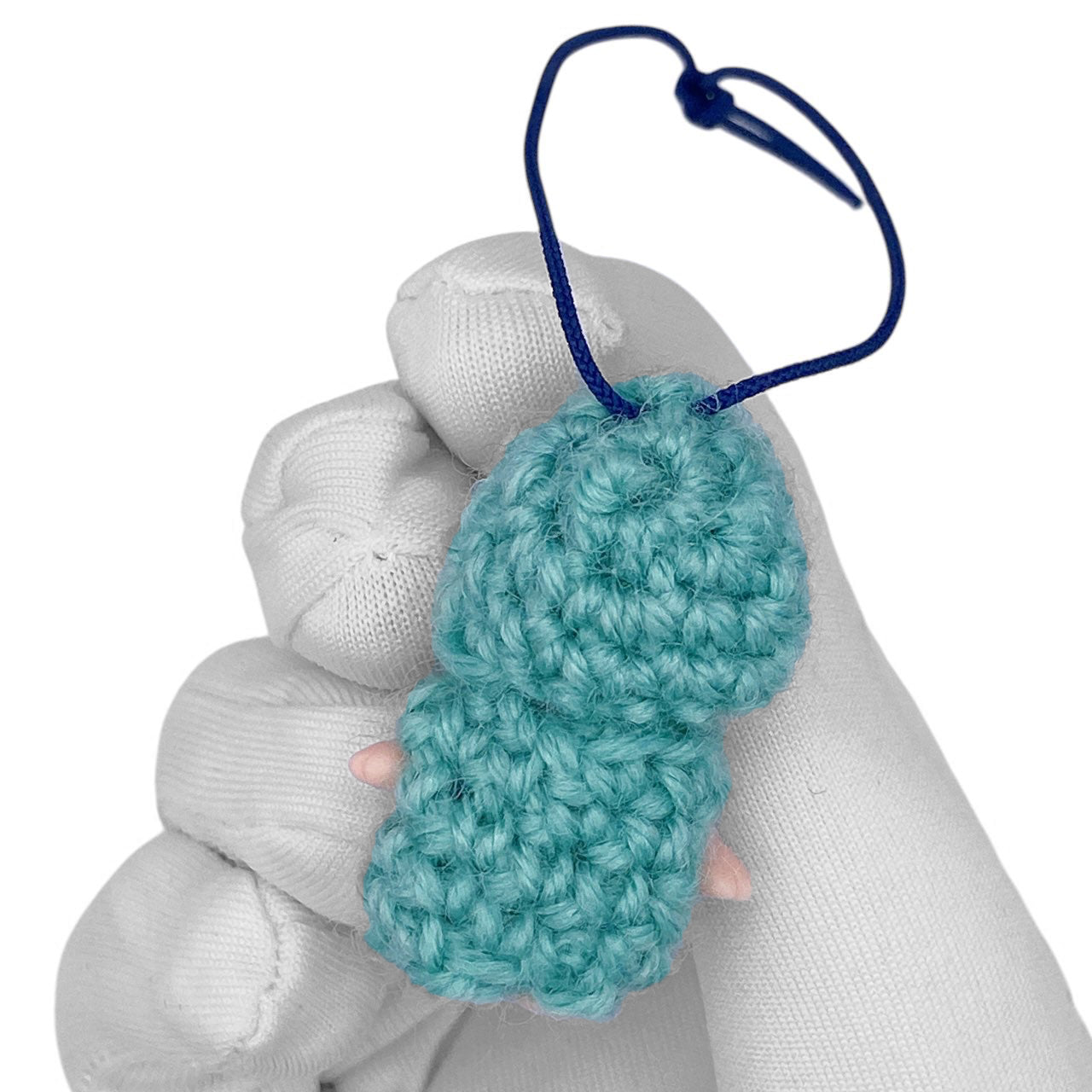 Vintage 90s Kewpie Crochet Outfit Strap - Deep Teal