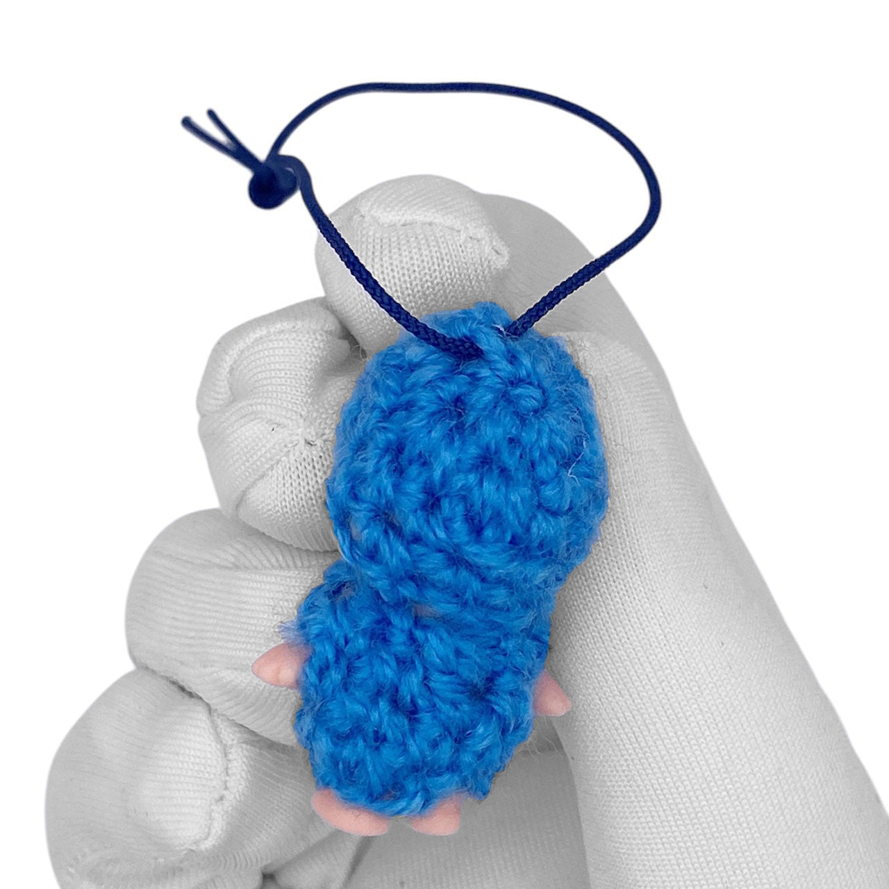Vintage 90s Kewpie Crochet Outfit Strap - Blue