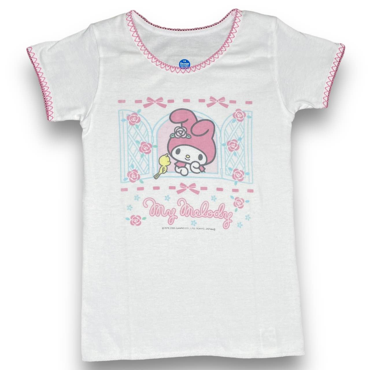 Y2K Sanrio Rare My Melody Flowers Tee Sz XS/S