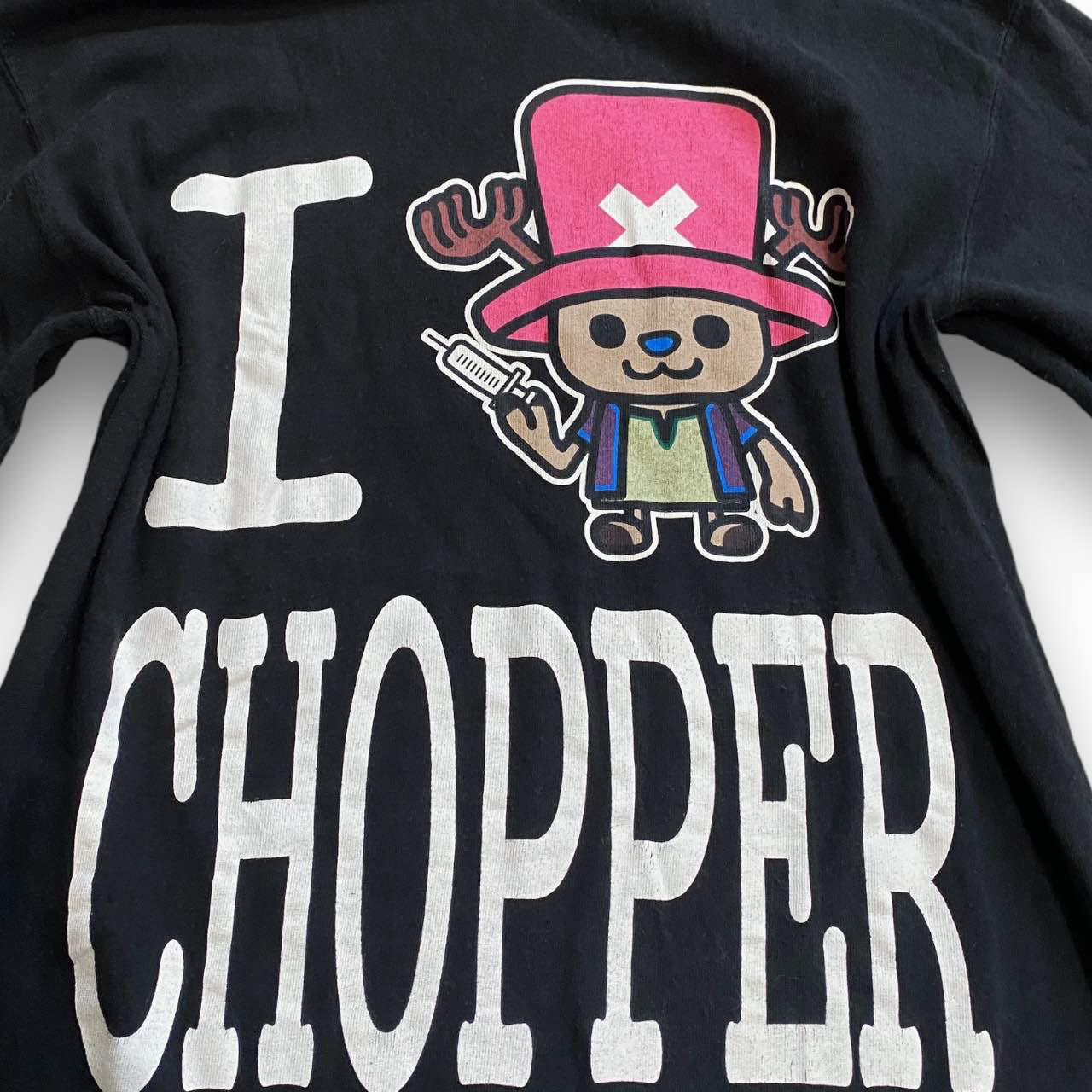 Y2K One Piece I Love Chopper Long Sleeve Shirt Sz M/L