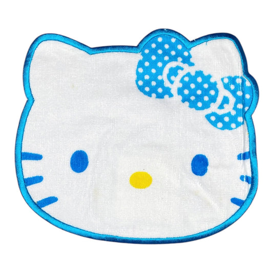 2003 Sanrio Hello Kitty Face Towel - Blue