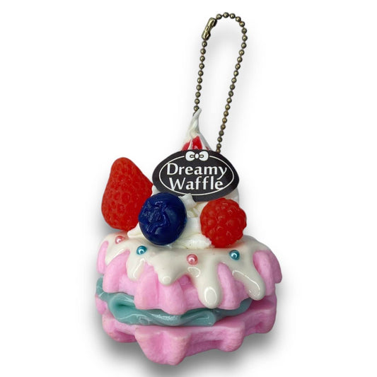 2000s Decoden Sweets Keychain - Pink Dreamy Waffle