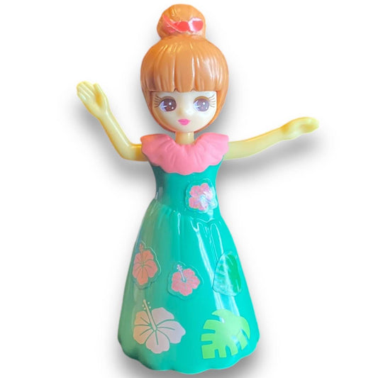2010s Licca Doll Figure - Mint Floral Dress