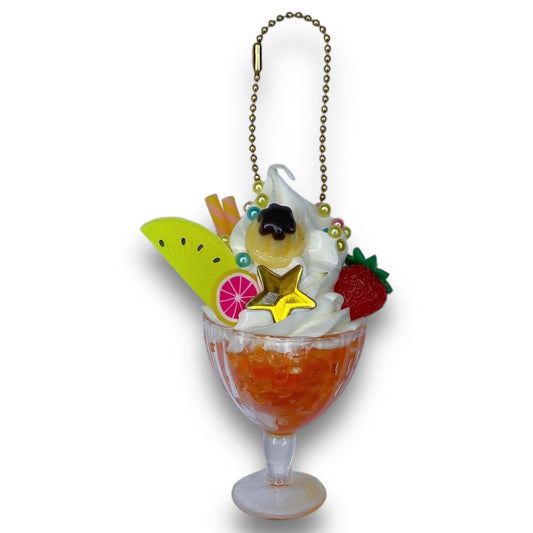 2000s Decoden Sweets Keychain - Orange Sundae