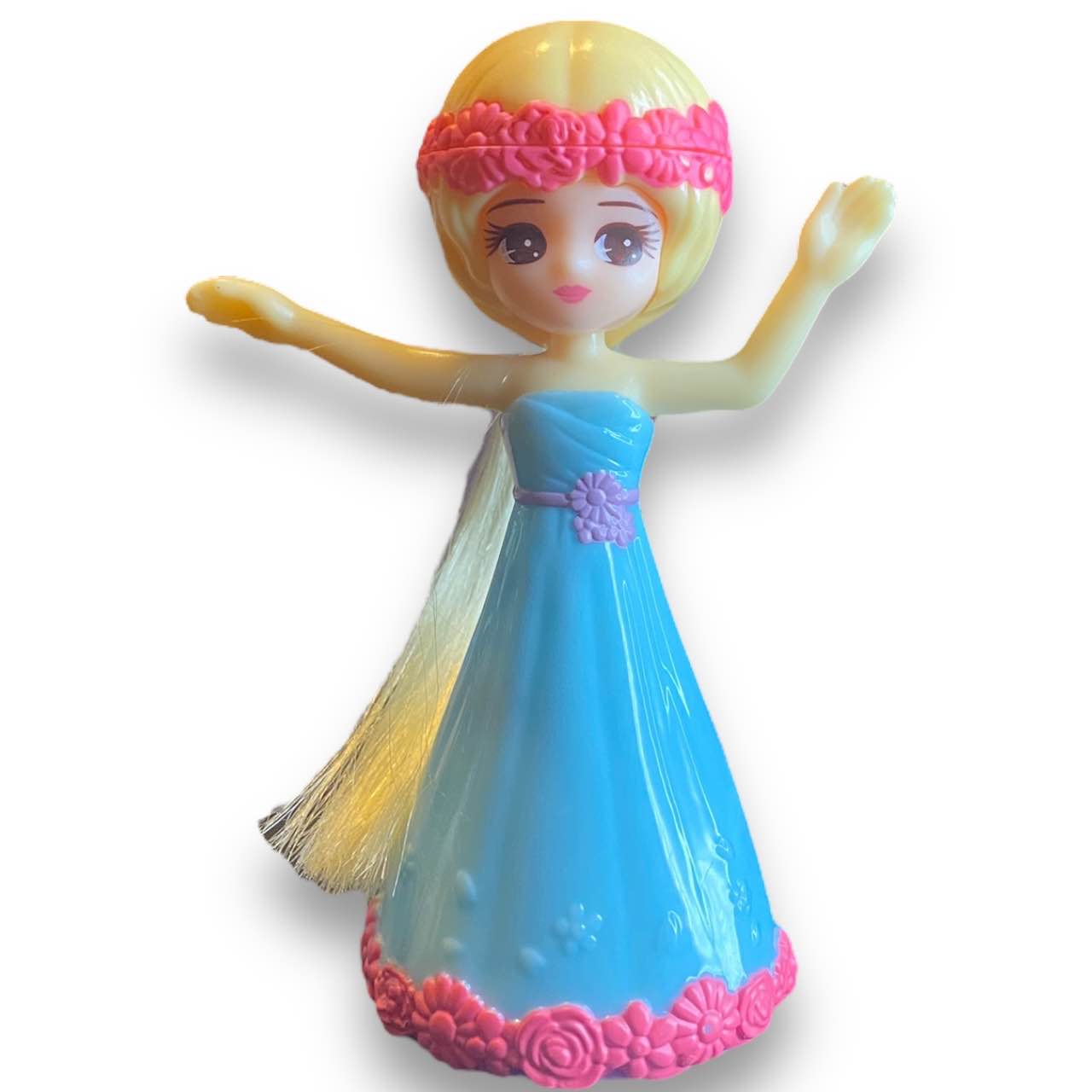 2010s Licca Doll Figure - Blue Dress With Hair