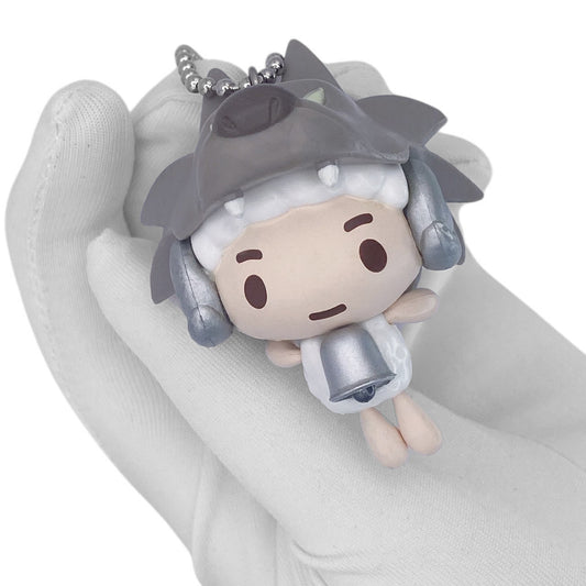 Y2K Gloomy Bear Character Charm Keychain - Gray Wolf