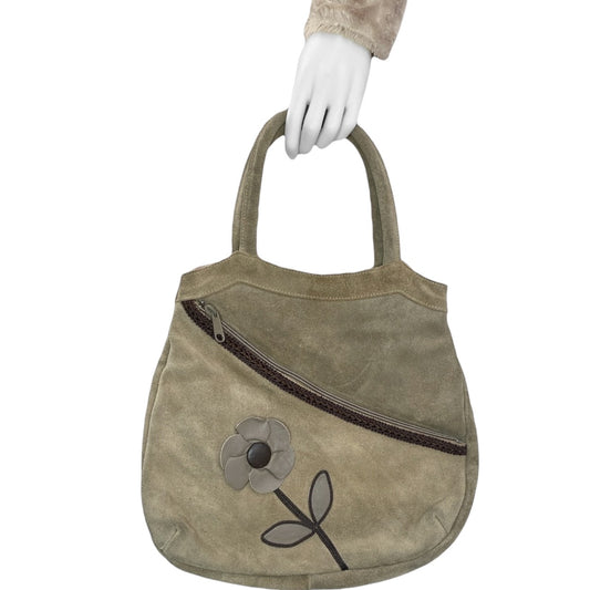 Y2K Floral Suede Grunge Bag