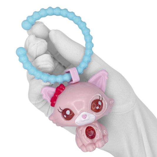 2010s Sanrio Jewelpet Character Keychain - Pink Cat