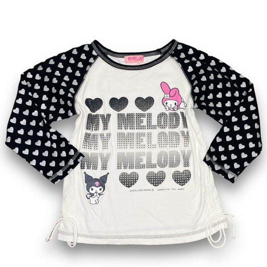 Y2K Sanrio My Melody x Kuromi Baby Tee Sz XXS