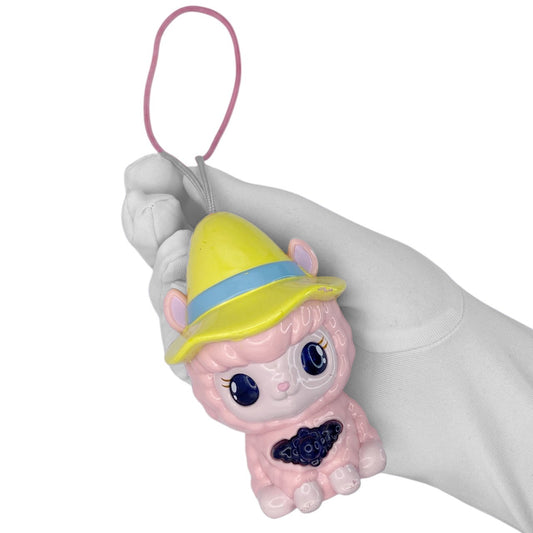 2010s Sanrio Jewelpet Character Strap - Pink Llama