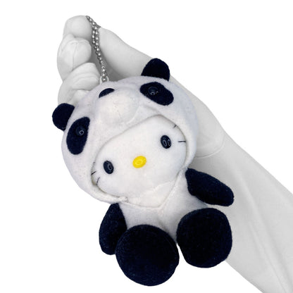 1998 Sanrio Hello Kitty Panda Keychain Plush