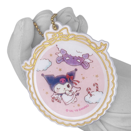 2018 Sanrio Christmas Characters Angelic Ornament Keychain - Kuromi