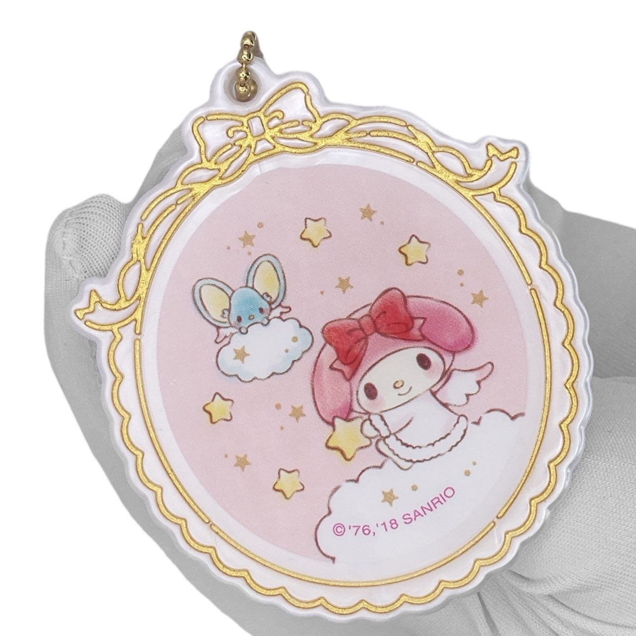 2018 Sanrio Christmas Characters Angelic Ornament Keychain - My Melody