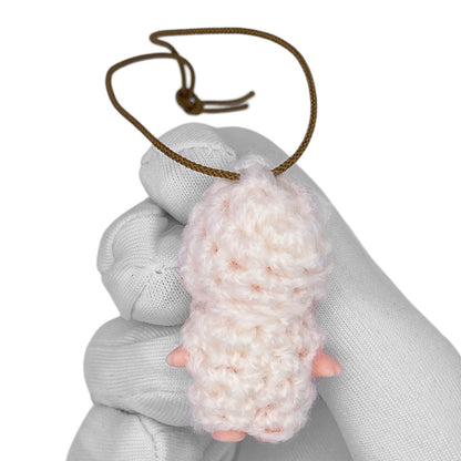Vintage 90s Kewpie Crochet Outfit Strap - Ivory