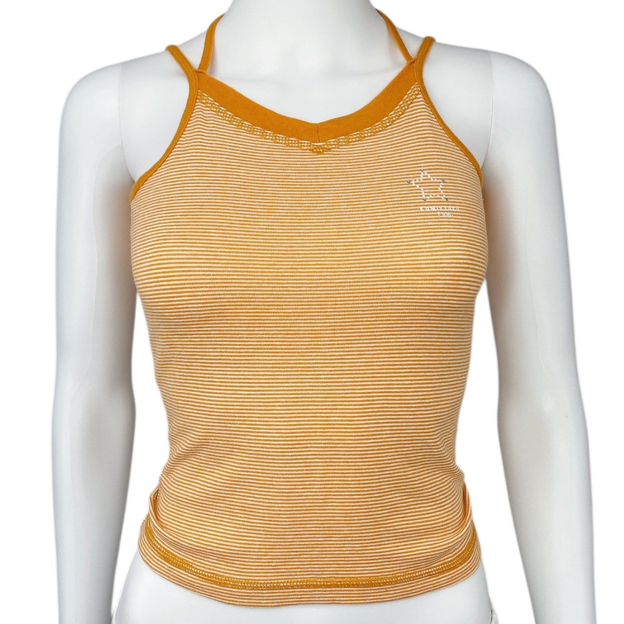 2000s Gyaru Halter Cami Top Sz XS