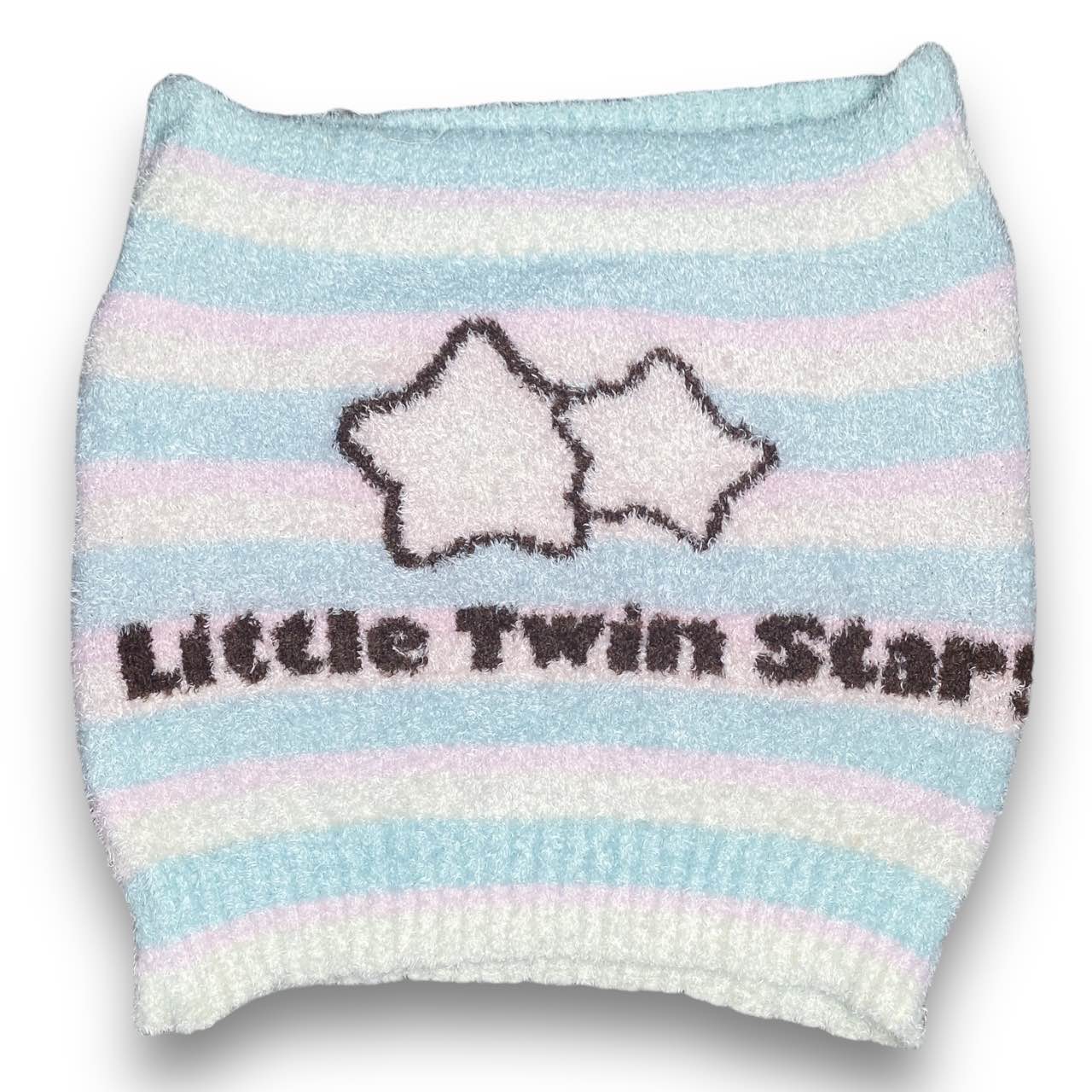 2010s Sanrio Little Twin Stars Fluffy Tube Top Sz S/M