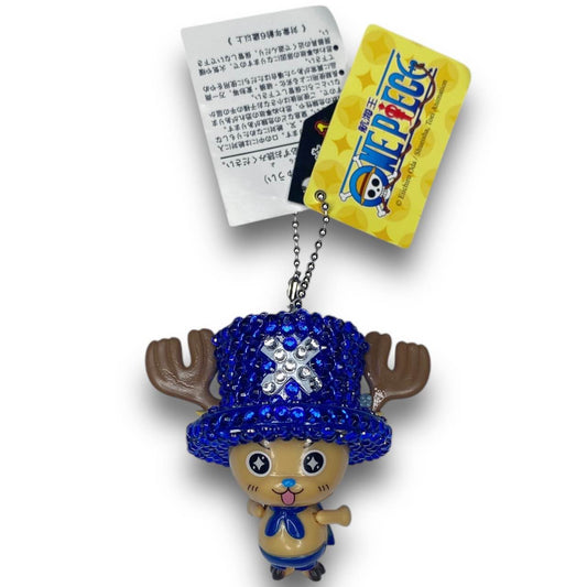 2000s Deadstock Bling One Piece Chopper Keychain - Dark Blue