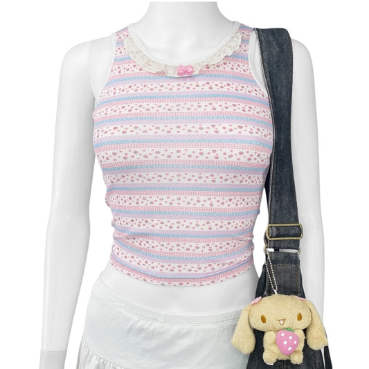 2000s Strawberry Girl Tank Top Sz S