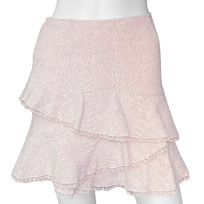 Y2K Barbie Coquette Pink Layered Skirt Sz XS/S