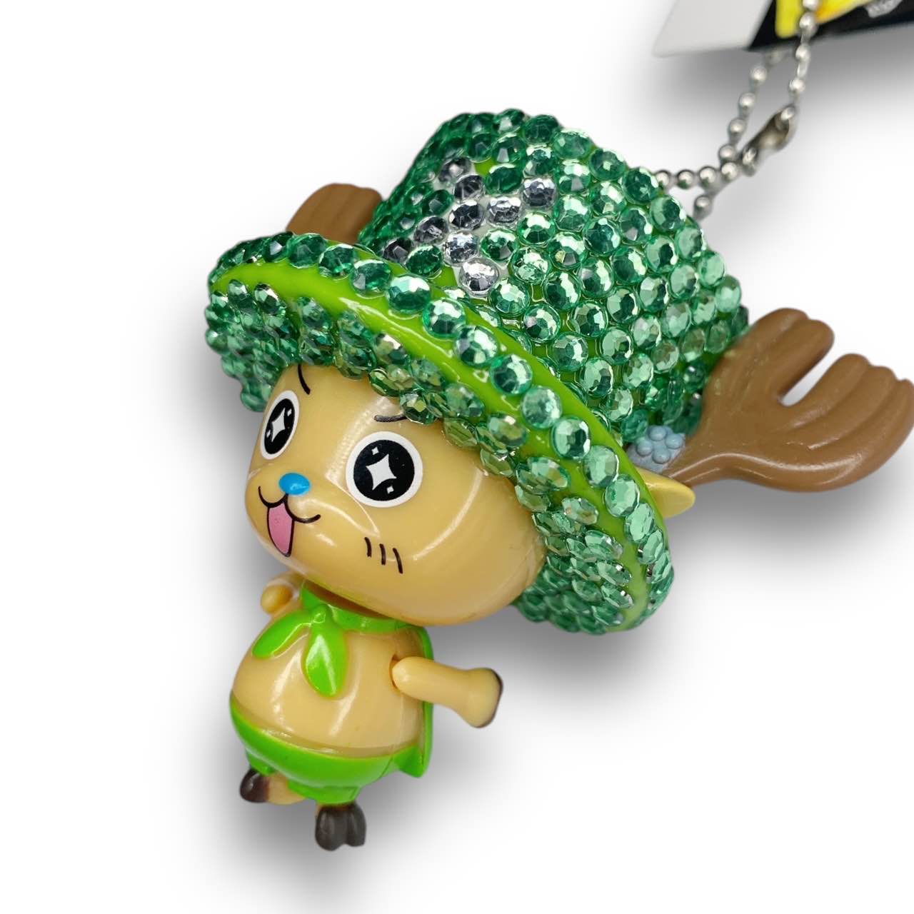 2000s Deadstock Bling One Piece Chopper Keychain - Green