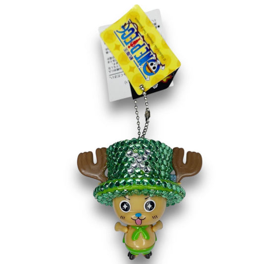 2000s Deadstock Bling One Piece Chopper Keychain - Green