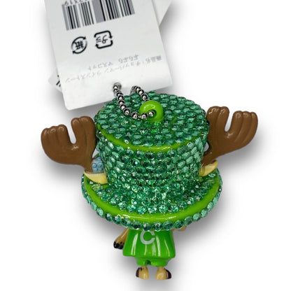 2000s Deadstock Bling One Piece Chopper Keychain - Green