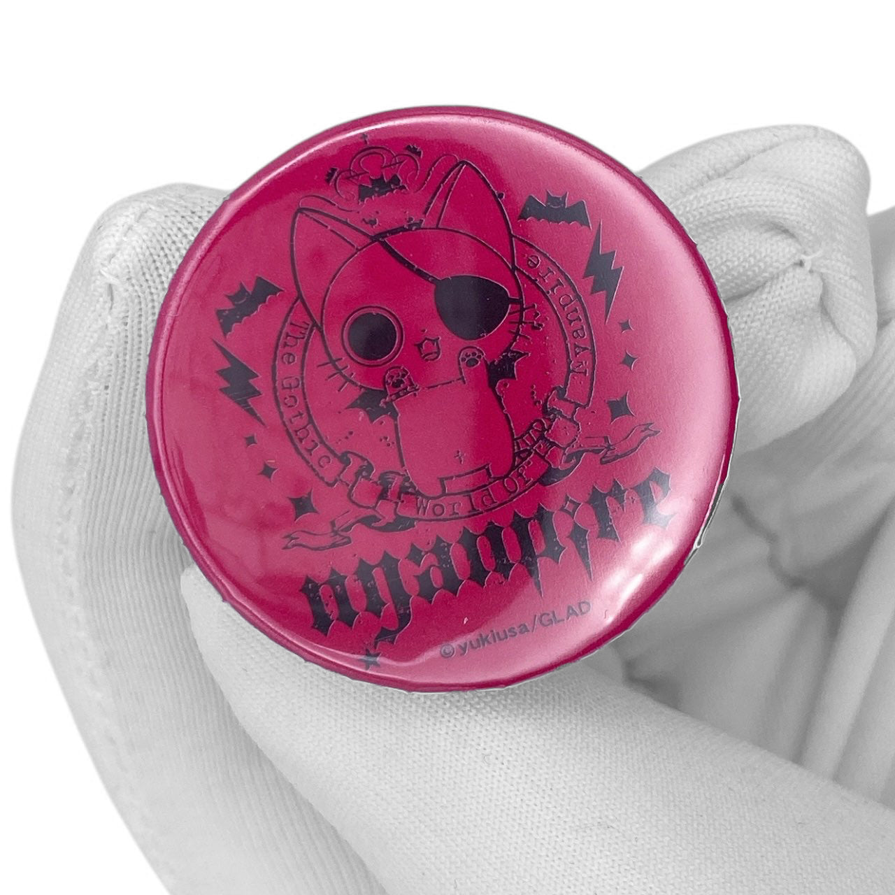Y2K Nyanpire Cat Character Pinback Button
