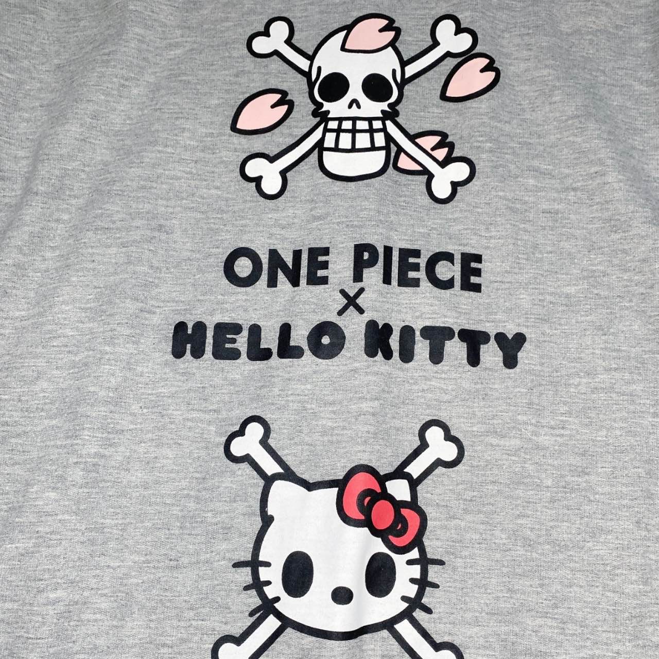 2010s Sanrio Hello Kitty x One Piece Grail Hoodie Sz L