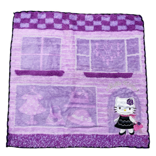 2006 Sanrio Hello Kitty Face Towel - Purple Boutique Shopping