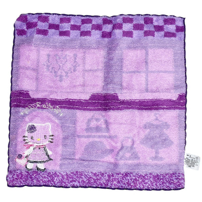 2006 Sanrio Hello Kitty Face Towel - Purple Boutique Shopping