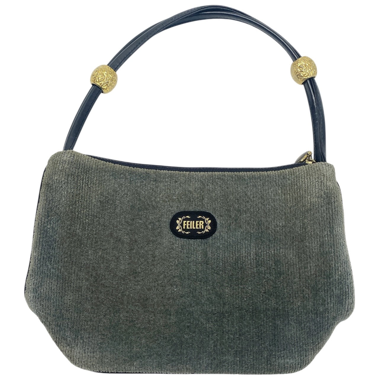 90s Vintage Feiler Floral Grunge Chenille Handbag