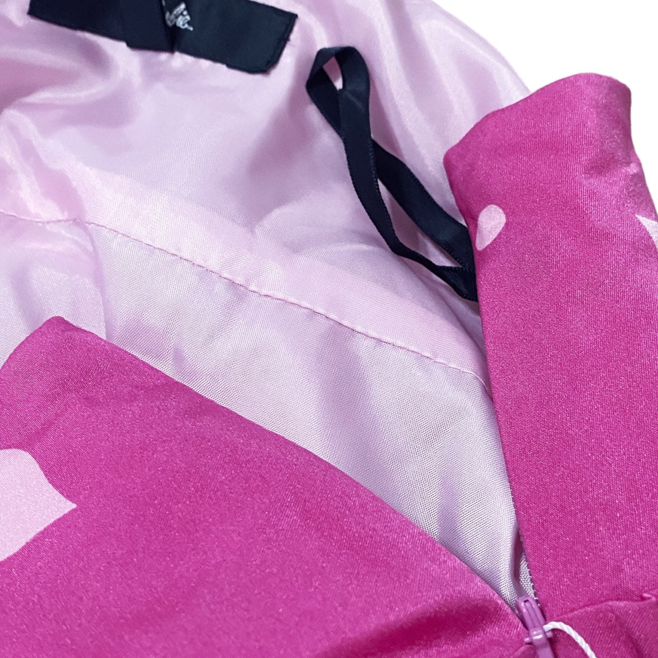 2010s Barbie Deadstock New Pink Hearts Skirt Sz XS