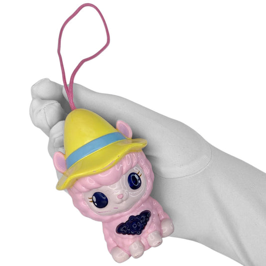 2010s Sanrio Jewelpet Character Strap - Pink Llama