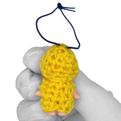 Vintage 90s Kewpie Crochet Outfit Strap - Yellow