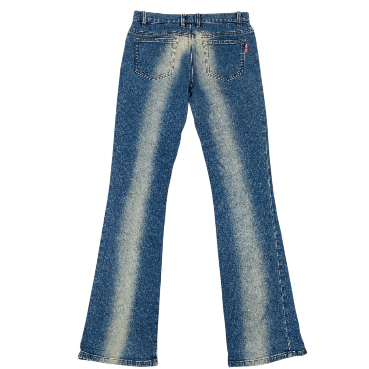 Y2K 2000s Grunge Acid Wash Front and Back Faded Jeans Sz S/M