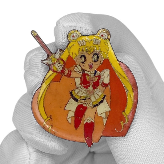 Vintage 90s Sailor Moon Enamel Pin - Sailor Moon with Wand