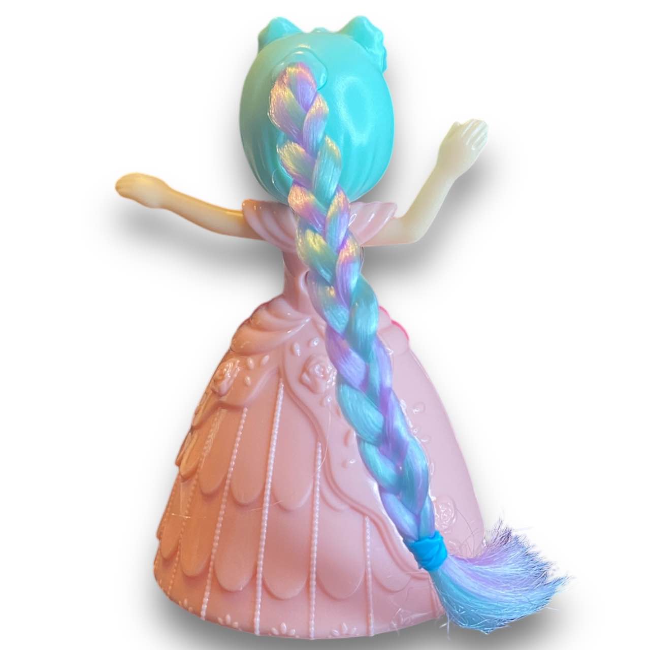 2010s Licca Doll Figure - Peach Ballgown With Hair