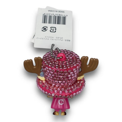 2000s Deadstock Bling One Piece Chopper Keychain - Pink