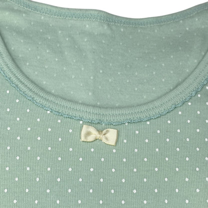 2000s Mint Kawaii Dots Tee Sz XS/S