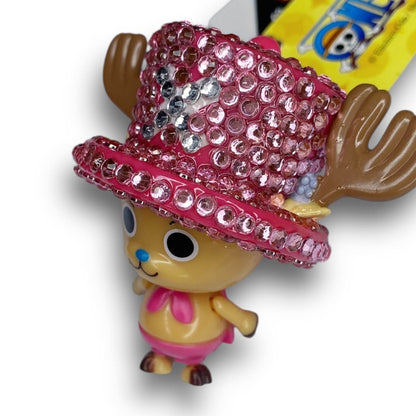 2000s Deadstock Bling One Piece Chopper Keychain - Pink