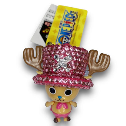 2000s Deadstock Bling One Piece Chopper Keychain - Pink